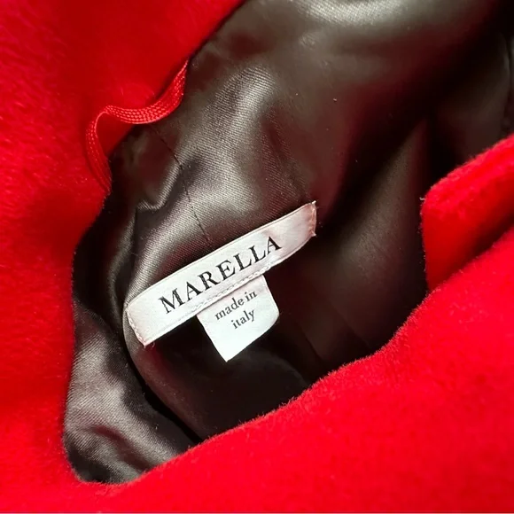 Marella Red Peacoat - Picture 4 of 7